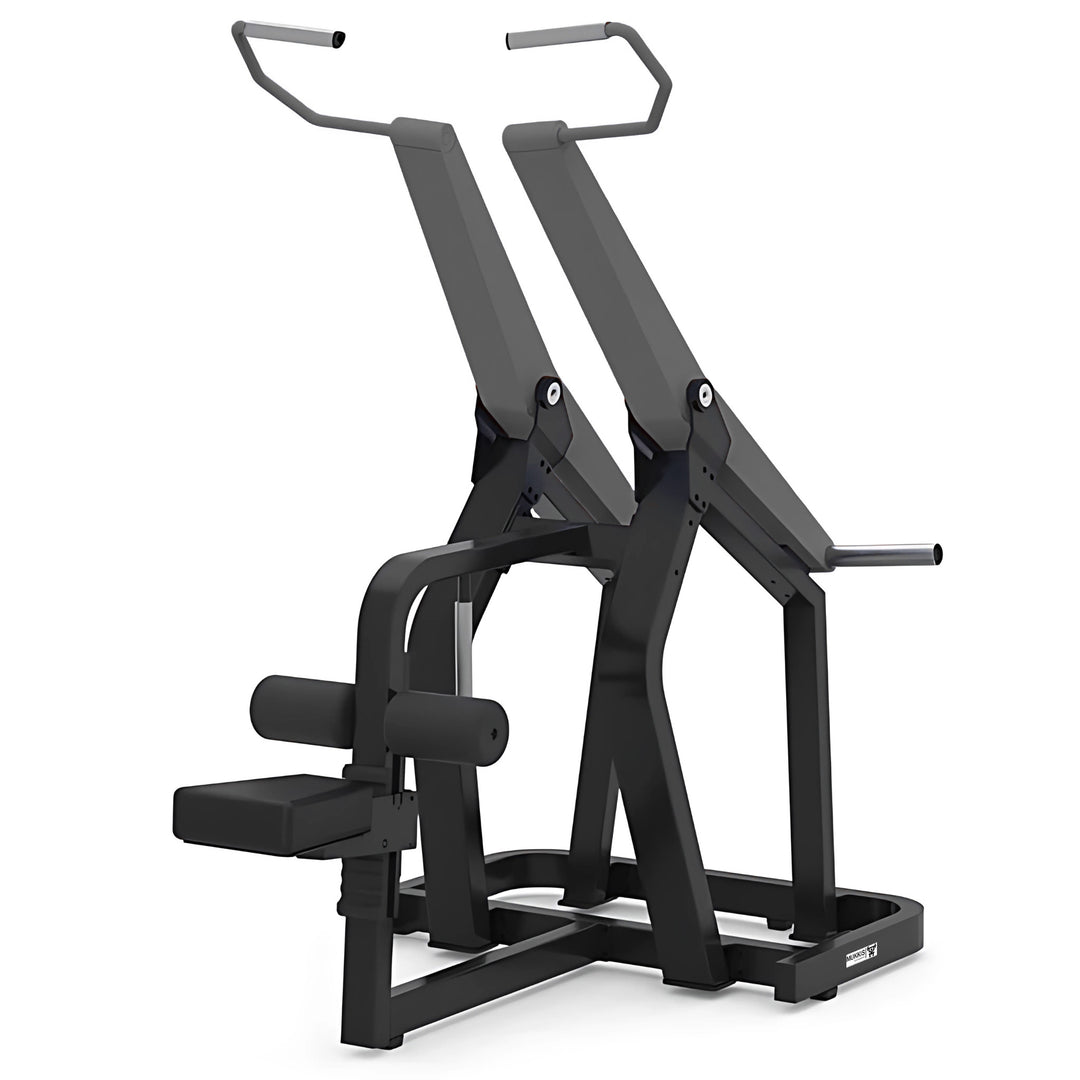 GravityGainz Latzug Maschine fuer Fitnessstudios Ansicht 1