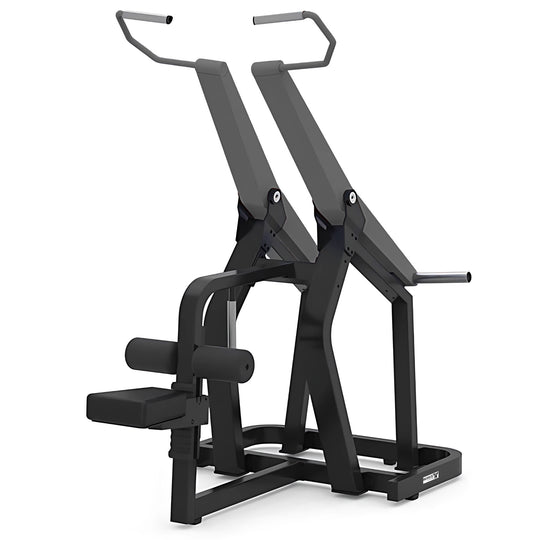 GravityGainz Latzug Maschine fuer Fitnessstudios Ansicht 1